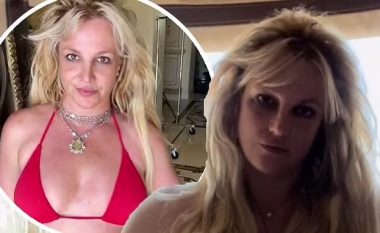 Britney Spears provokon me pozat në bikini të kuqe teksa feston rikthimin në muzikë