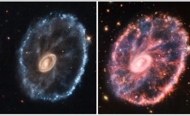 Teleskopi hapësinor sjell imazhe tjera, kësaj radhe të galaktikës Cartwheel që është 500 milionë vite dritë larg Tokës