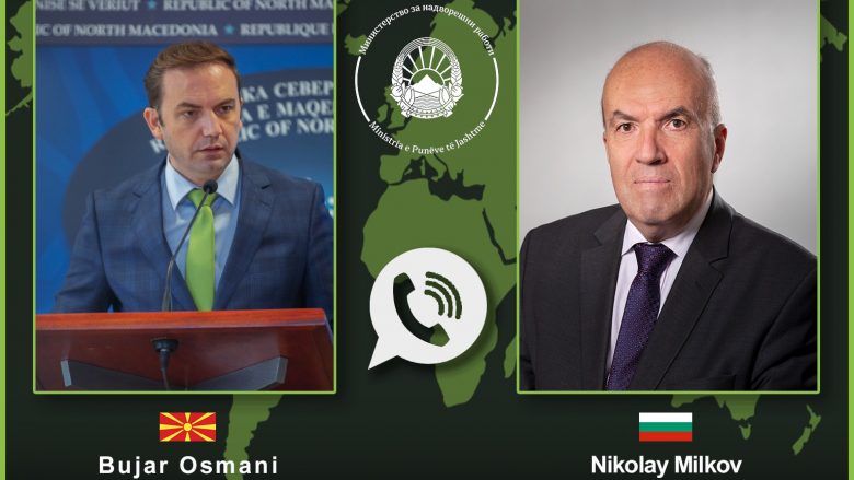 Osmani bisedë telefonike me ministrin e ri bullgar: Vazhdon bashkëpunimi në mes Shkupit dhe Sofjes