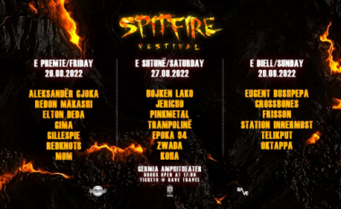 “Një për të gjithë, të gjithë për ROCK” – Spitfire Festival mbahet me 26, 27 dhe 28 gusht