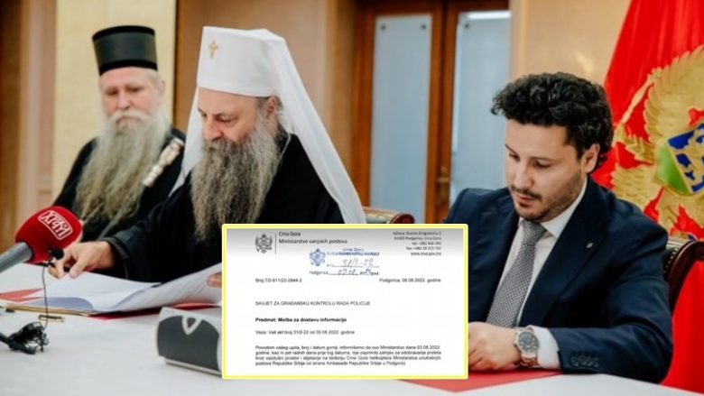 MPJ e Malit të Zi: Helikopteri me patriarkun serb Porfirije nuk ka kërkuar leje për të hyrë në vendin tonë