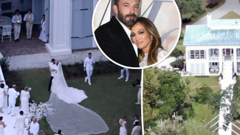 Vazhdon ceremonia e dasmës së Jennifer Lopez dhe Ben Affleck në rezidencën prej afro tetë milionë eurosh në Georgia