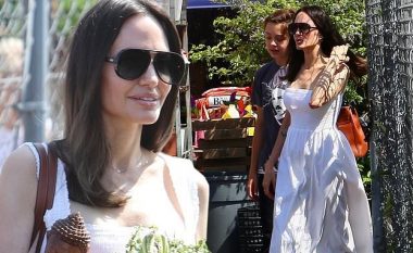 Angelina Jolie duket e freskët dhe tërheqëse, teksa fotografohet duke blerë bimë në një dyqan në Los Angeles