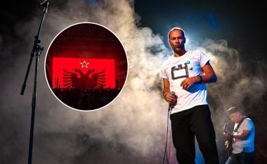Frontmeni i ‘Asgjë Sikur Dielli’ reagon për paraqitjen e flamurit kombëtar me yll në performancën e grupit: S’ka të bëjë me komunizmin