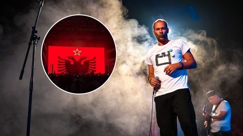 Frontmeni i ‘Asgjë Sikur Dielli’ reagon për paraqitjen e flamurit kombëtar me yll në performancën e grupit: S’ka të bëjë me komunizmin