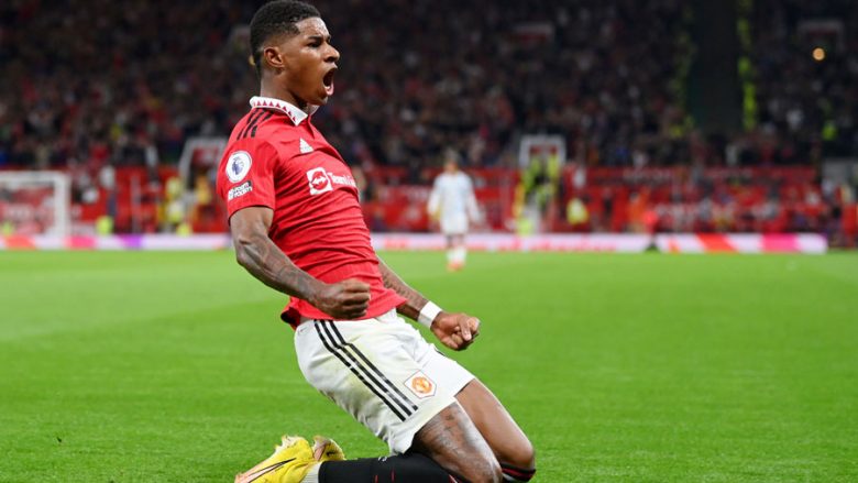 Epërsi e dyfishtë për Unitedin ndaj Liverpoolit, realizon Rashford