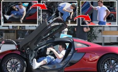 Djali i David Beckhamit, Brooklyn dështon të rehatohet në veturën luksoze të babait të tij