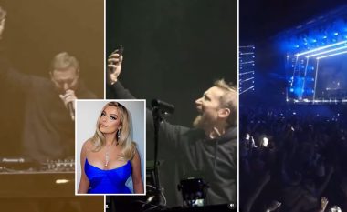David Guetta telefonon në mes të skenës së festivalit Bebe Rexhën, për t’i treguar se i gjithë publiku po këndon këngën e saj të re