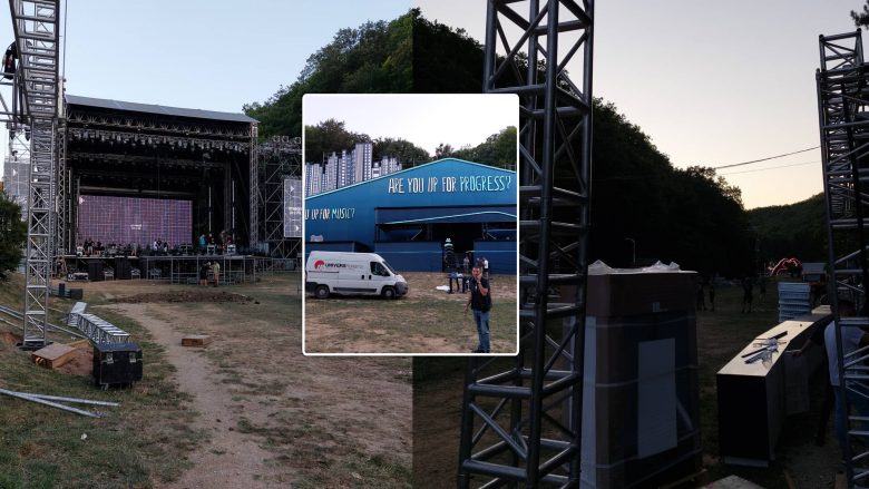 Bëhen përgatitjet finale në parkun e Gërmisë pak orë para fillimit të “Sunny Hill Festival”