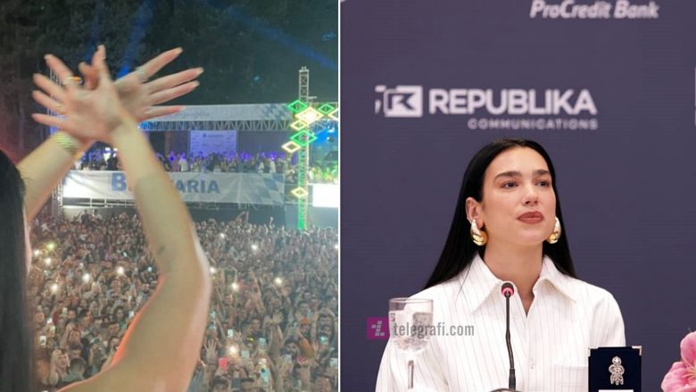 Nata e dytë e festivalit “Sunny Hill” – momenti kur Dua Lipa bën shqiponjën