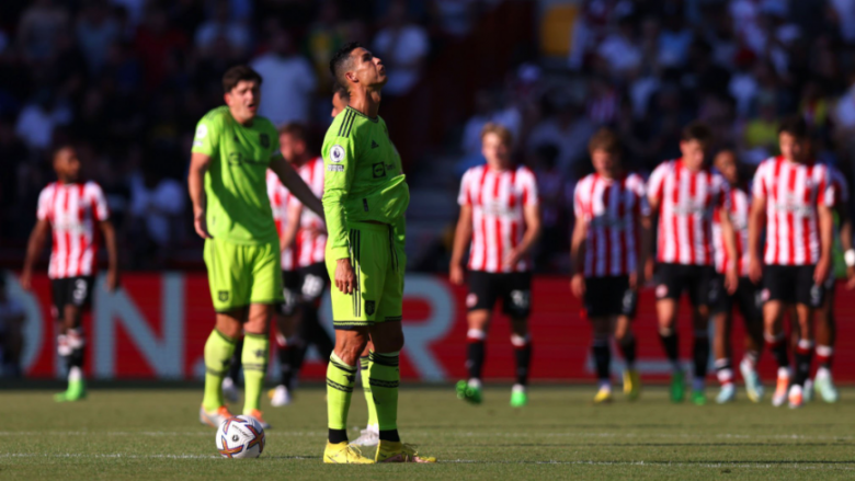 Notat e lojtarëve: Brentford 4-0 Man United, vlerësimi i Ronaldos dhe i të tjerëve