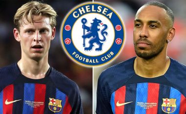 Chelsea i gatshëm të nënshkruajë me Aubameyang dhe De Jong nëse Barcelona pranon