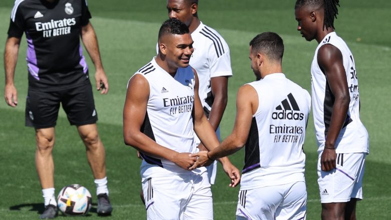 Casemiro ishte i pranishëm në stërvitjen e Real Madridit për t’u thënë lamtumirën bashkëlojtarëve