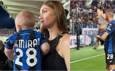 Heidi Lushtaku publikon pamje nga prania me djalin e saj në stadium për ta ndjekur Merih Demiralin