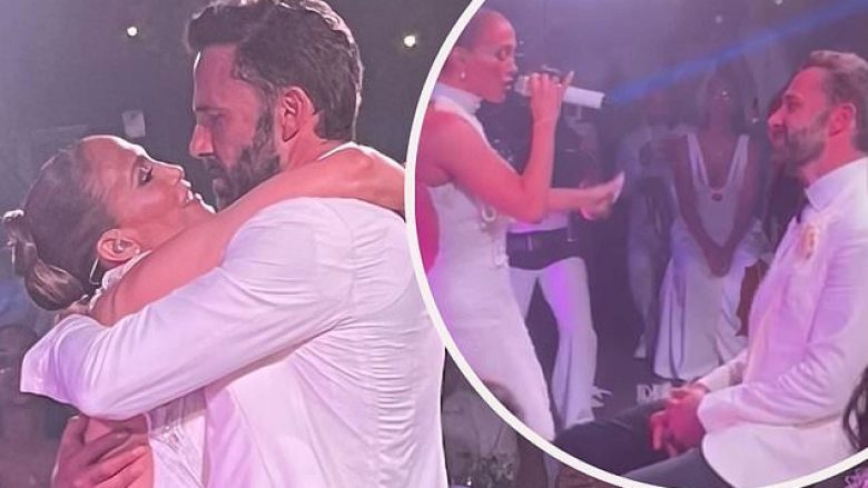 Në një moment, Jennifer Lopez ndali dasmën e saj dhe e ktheu atë në një ‘koncert’ duke i kënduar serenatë burrit të saj