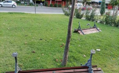 Dëmtohen ulëset në parkun “Maqedonia”, reagon NP Parqe dhe Gjelbërime – Shkup