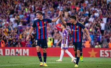 Barcelona shënon fitore bindëse ndaj Valladolidit, Lewandowski sërish vendimtar