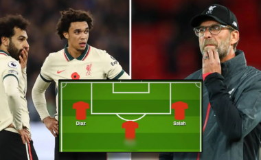 Jota, Nunez, Firmino të gjithë jashtë përzgjedhjes – Tre mënyra se si sulmi i Liverpoolit mund të rreshtohet kundër Unitedi