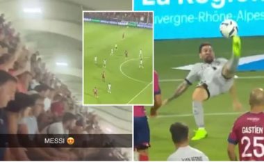 Tifozët kundërshtarë brohoriten emrin e Messit pas golit magjik me gërshërë
