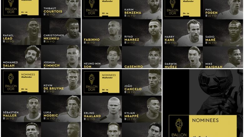 Zbulohen 30 kandidatët për Topin e Artë – Benzema favorit, mungon Messi, por jo Ronaldo