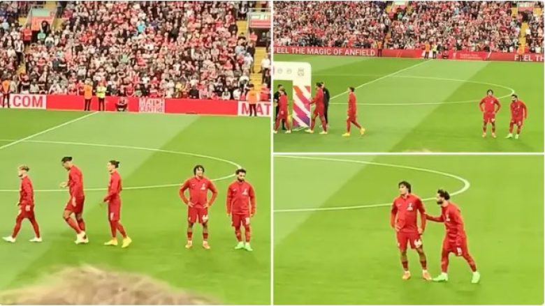 Salah dhe Alexander-Arnold ‘harruan se ishin në Anfield’ para ndeshjes ndaj Crystal Palace, bëhet viral momenti i tyre gazmor