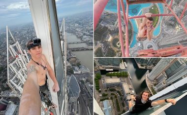 Lëre që u ngjit në ndërtesën më të lartë në Britani, por edhe bëri selfie nga maja e saj – arrestohet nga policia 21-vjeçari