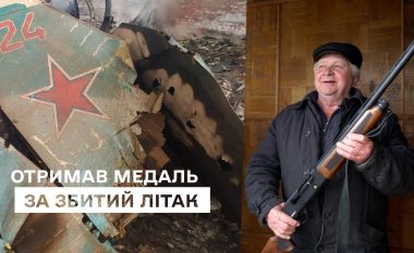 Pensionisti ukrainas arrin që me pushkë automatike, ta rrezojë aeroplanin luftarak rus Su-36 që kushton 90 milionë dollarë