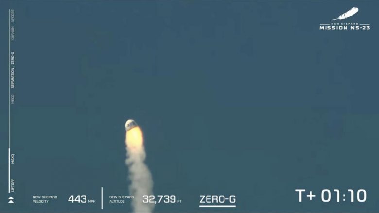 Dështon lansimi i kapsulës “Blue Origin”