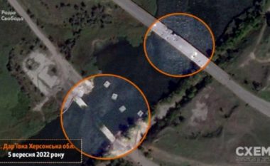 Ukrainasit publikojnë imazhet satelitore: Kemi shkatërruar urën me rëndësi strategjike në Kherson
