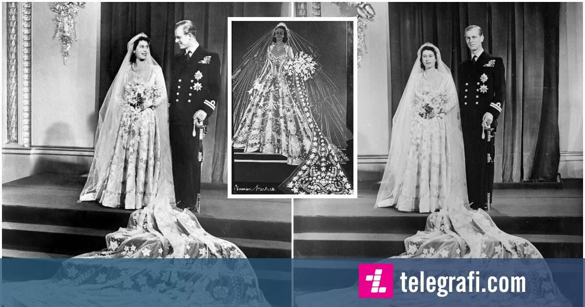 Five fascinating facts about Queen Elizabeth II s wedding dress Telegraph Telegraph