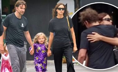 Bradley Cooper dhe Irina Shayk shihen duke u përqafuar gjatë shëtitjes familjare me vajzën e tyre mes pretendimeve se janë ribashkuar