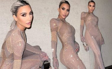 Kim Kardashian sjell të tjera poza provokuese në fustan rrjetë nga një event i markës Fendi