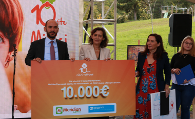 Në 10 vjetorin e themelimit, Meridian Express ndan 10,000 euro për SOS Fshatin