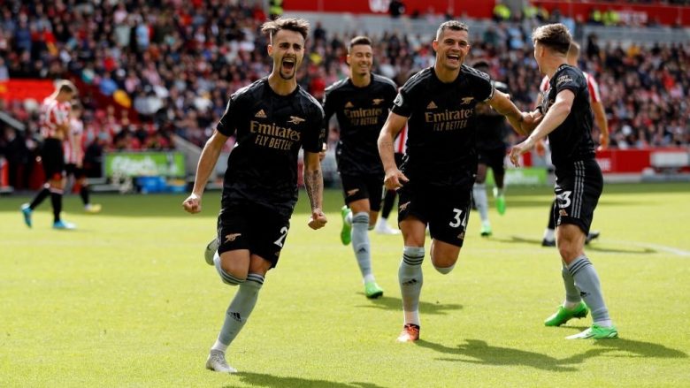 Brentford 0-3 Arsenal, notat e lojtarëve: Saliba, Saka e Xhaka më të mirët në fushë