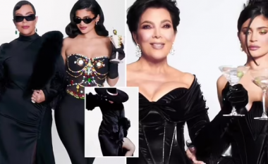 Kylie dhe Kris Jenner festojnë bashkëpunimit e dytë me “Kylie Cosmetics” – nënë e bijë shfaqen elegante në dukje të ngjashme