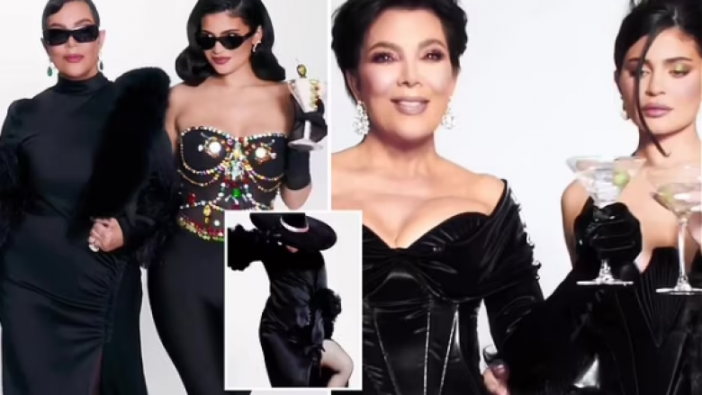 Kylie dhe Kris Jenner festojnë bashkëpunimit e dytë me “Kylie Cosmetics” – nënë e bijë shfaqen elegante në dukje të ngjashme