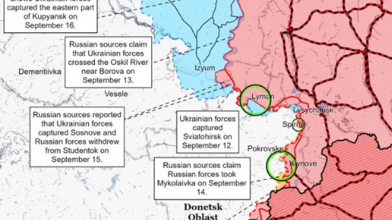 Instituti amerikan i luftës: Forcat ruse shumë të dobëta për të parandaluar përparimin e ushtrisë ukrainase