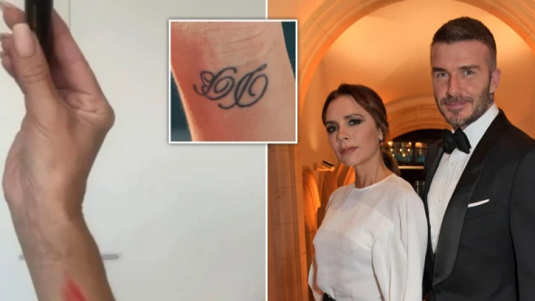 Victoria Beckham fshin tatuazhin me inicialet e David – fansat spekulojnë për probleme në martesën e çiftit