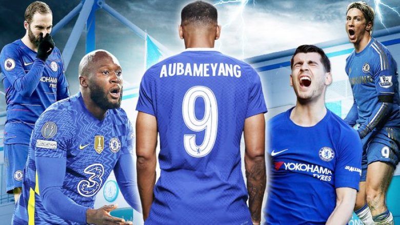 “Mallkimi” mbi numrin 9-të të Chelseat ka dekada që sillet – por a do të jetë Aubameyangu i radhës?