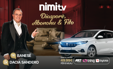 Shumë pak ka mbetur deri në shpalljen e fituesit të tretë të Dacia Sandero! Nxito dhe abonohu në Nimi TV!