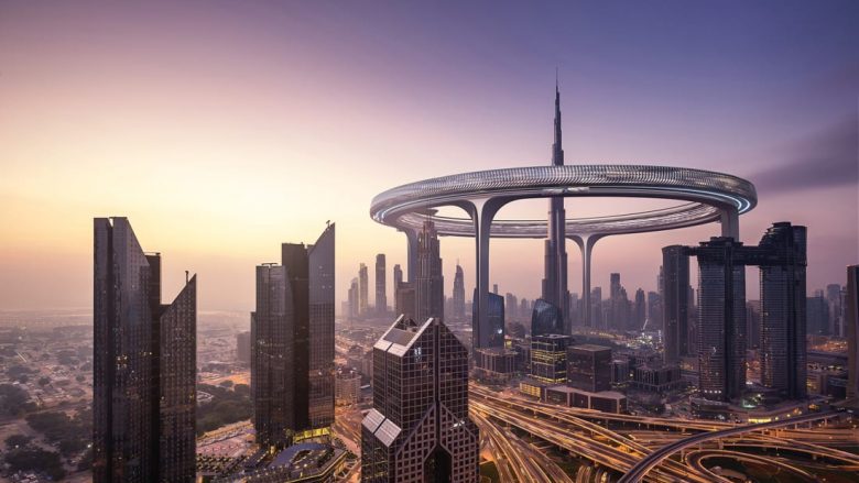 Unazë për të rrethuar ndërtesën më të lartë në botë Burj Khalifa – projekti bashkon komunitetin, luksin dhe planifikimin magjepsës urban