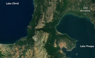 NASA shpërndan fotografitë e liqenit të Ohrit dhe Prespës, kategorizohen si liqenet më të vjetër në Evropë
