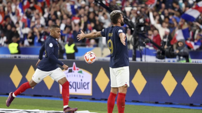 Mbappe komplimenton ‘lirinë’ që Giroud i jep atij – gjë që mund t’i sjellë telashe Benzemas