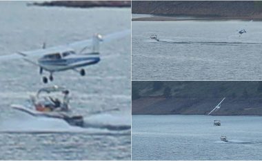 Një aeroplan i vogël “gumëzhinte” ulët mbi varkat në Kolorado përpara se të rrëzohej – dëshmitarët kapin pamjet, tregojnë ngjarjen