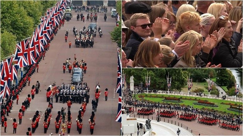 Duartrokitje dhe brohoritje spontane ndërsa Mbretëresha bën “udhëtimin