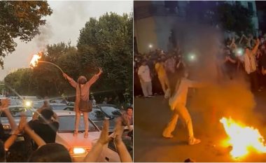 Disa gra djegin shamitë gjatë protestave në Iran, pas vdekjes së një vajze të arrestuar pasi “nuk mbante hixhab”