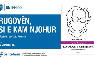 Promovohet libri “Rugovën, si e kam njohur” i Gani Mehmetajt