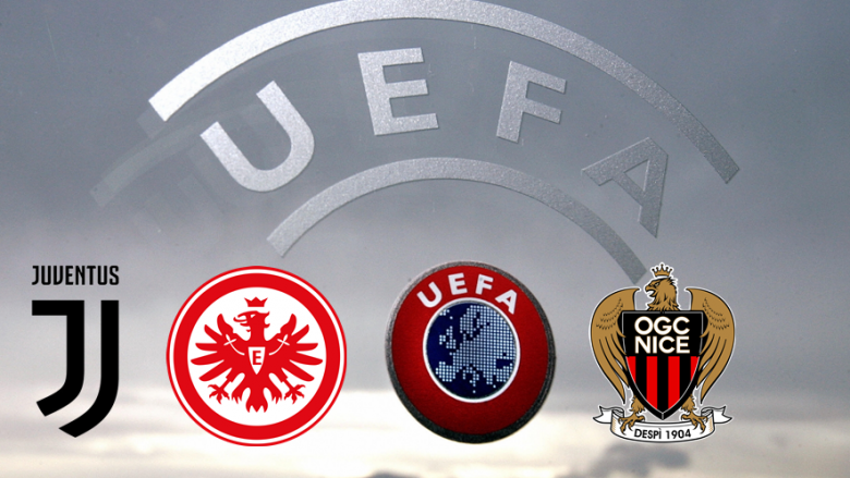 UEFA ndëshkon rëndë Juventusin, Nicen dhe Eintracht Frankfurtin