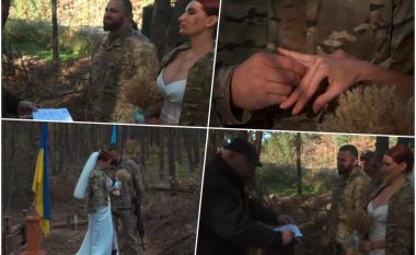Snajperistja e njohur ukrainase martohet në vijën e frontit