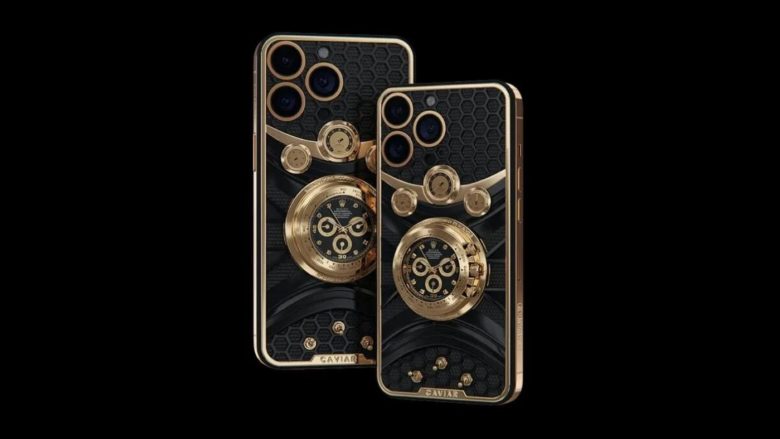 Caviar iPhone 14 Pro kushton 133.670 dollarë dhe ka orë Rolex